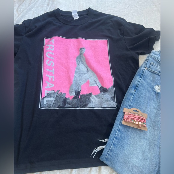 119 pink graphic shirt concert trust fall xxl plus size filo - Picture 1 of 4